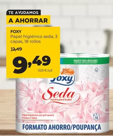 Foxy - Papel Higiénico Seda