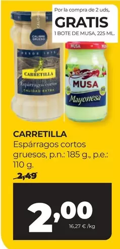 Carretilla - Espárragos Cortos Gruesos