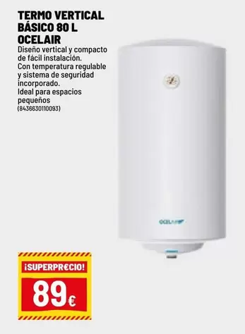 vertical - Termo Vertical Basico 80 L