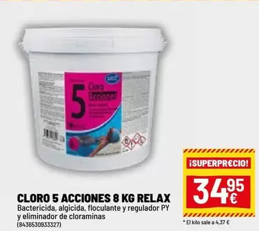 Relax - Cloro 5 Acciones 8 Kg