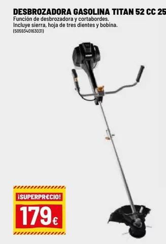 Titan - Desbrozadora Gasolina  52 Cc