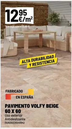 Pavimento Volfy Beige 60 X 60