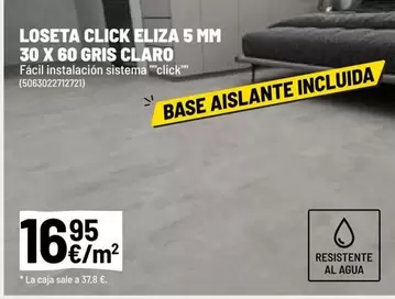 Claro - Loseta Click E Liza 5 Mm 30 X 60 Gris
