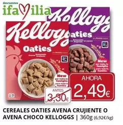 Kellogg's - Cereales Oaties Avena Crujiente O Avena Choco