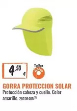 Gorra Protección Solar