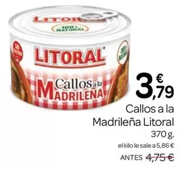 Litoral - Callos A La Madrilena