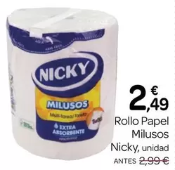 Nicky - Rollo Papel Milusos