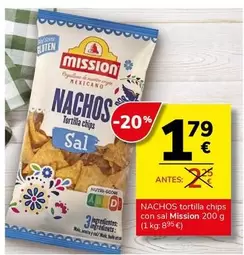 Mission - Nachos Tortilla Chips Con Sal