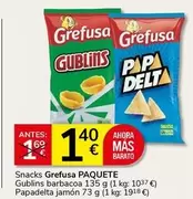 Grefusa - Snacks Gublins Barbacoa Papdelta Jamon