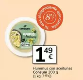Consum - Hummus Con Aceitunas