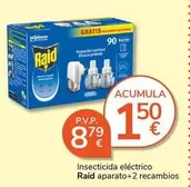 Raid - Insecticida Eléctrico Aparato + 2 Recambios