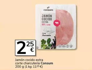 Consum - Jamón Cocido Extra Corte Charcuteria