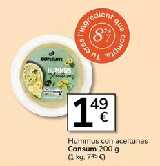 Consum - Hummus Con Aceitunas