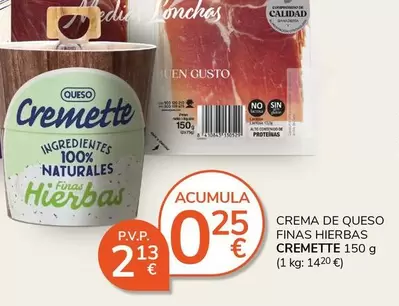 Cremette - Crema De Queso Finas Hierbas