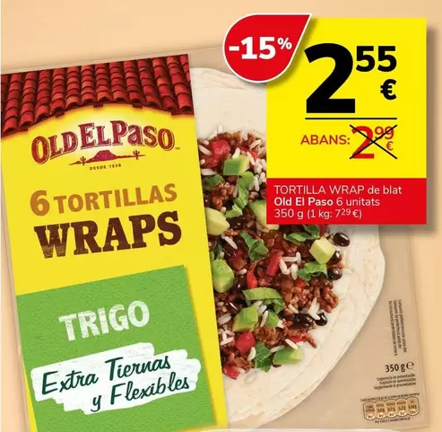 Old El Paso - Tortilla Wrap De Blat