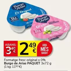 Burgo de Arias - Formatge Fresc Original O 0%