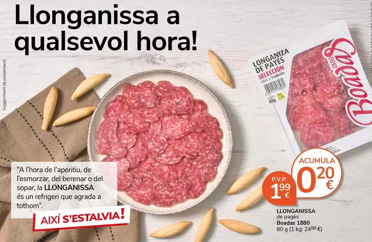 Boadas - Bebidas, Embutidos, Gela, Sogral O Adulte