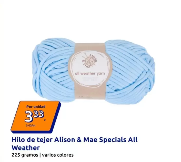 Alison & Mae - Hilo De Tejer Specials All Weather 