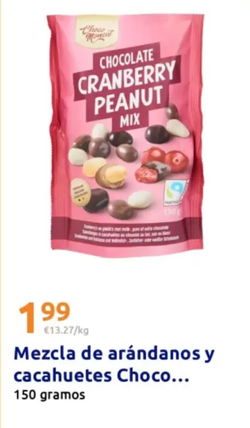 Choco Moment - Mezcla De Arándanos Y Cacahuetes 