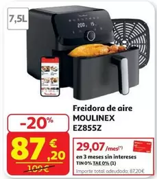 Freid.Aire 7,5l Moulinex Ez855h