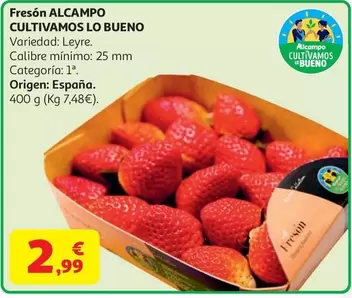 Alcampo - Fresón Cultivamos Lo Bueno