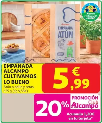 Empanada Atun Clb Auchan 625 G.