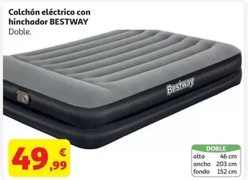 Colchon Indiv.Electr.Bestway 191x97x46cm C/Hinch