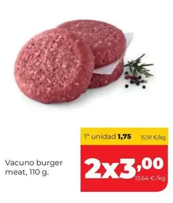 Vacuno Burger Meat
