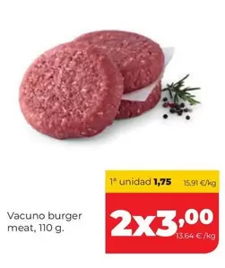 Vacuno Burger Meat