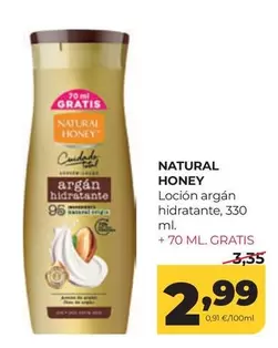 Natural Honey - Locion Argán Hidratante