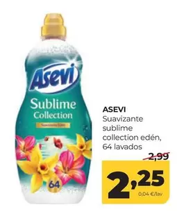 Asevi - Suavizante Sublime Collection Edén