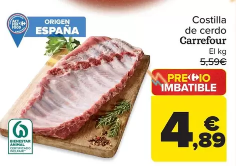 Carrefour - Costilla De Cerdo