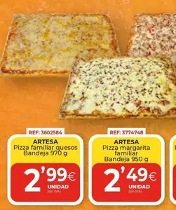 arteiñaki - Pizza Familiar Quesos Familiar Bandeja