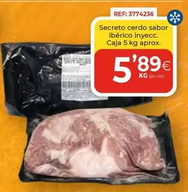 Secreto Cerdo Sabor Ibérico Inyecc. Caja
