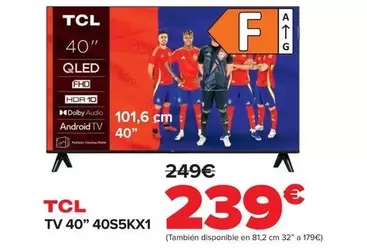 TCL - TV 40" 40S5KX1
