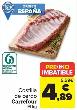 carrefour - Costilla De Cerdo