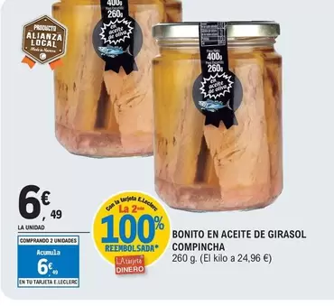 Compincha - Bonito En Aceite De Girasol