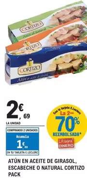 Cortizo - Atun En Aceite De Girasol, Escabeche O Natural