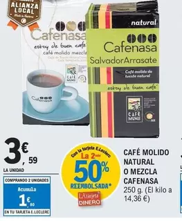 Cafenasa - Cafe Molido Natural O Mezcla