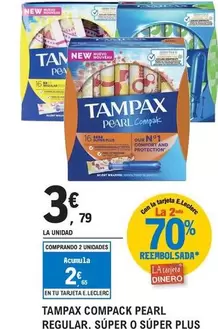 Tampax - Compack Pearl Regular, Super O Super Plus
