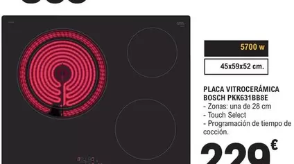 Bosch - Placa Vitroceramica