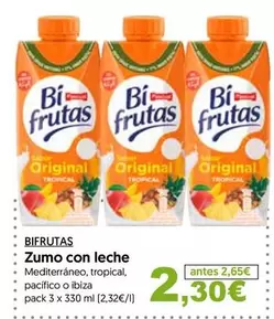 Bifrutas - Zumo Con Leche