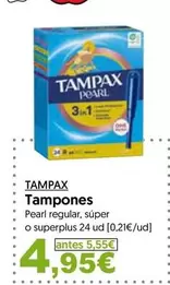 Tampax - Pearl Regular, Súper O Superplus