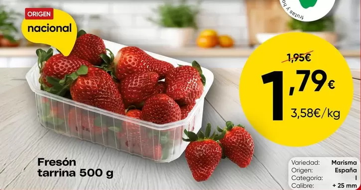 origen - Fresón Tarrina