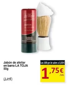 La Toja - Jabón De Afeitar En Barra