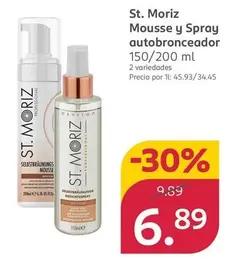 St. Moriz - Mousse Y Spray Autobronceador