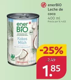 Enerbio - Leche De Coco