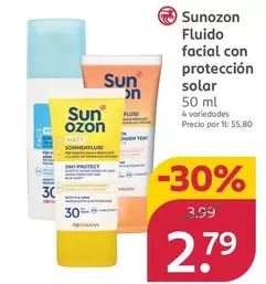 Sunozon - Fluido Facial Con Proteccion Solar