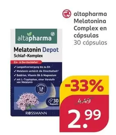 Altapharma - Melatonina Complex En Capsulas