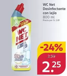 WC Net - Desinfectante Con Lejía